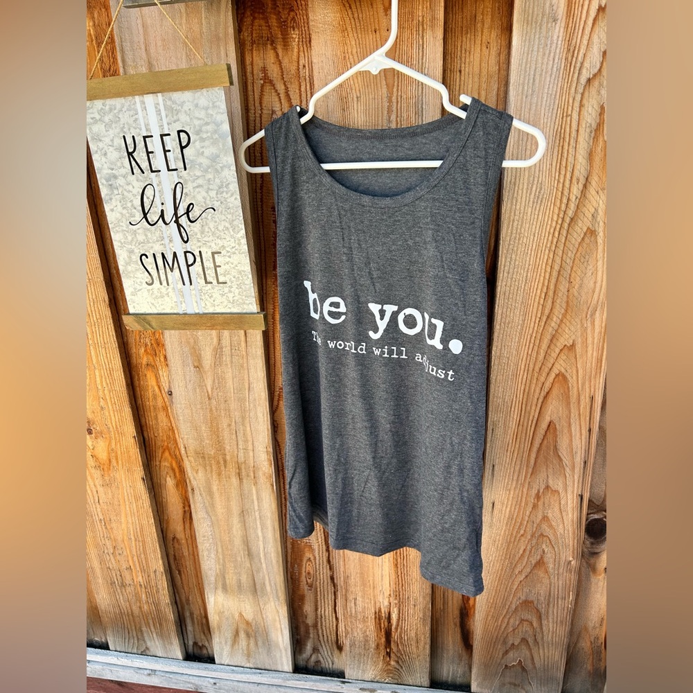 NWOT Be you the world will adjust tank top (multi sizes available) - Picture 3 of 6